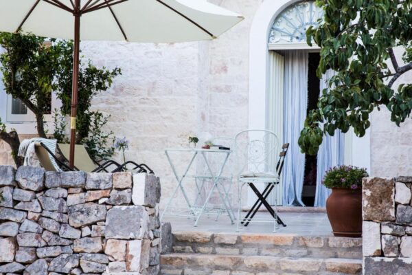 terrasse privée d'un trullo
