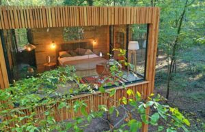 vue extérieure d'un lodge Loire Valley Lodge