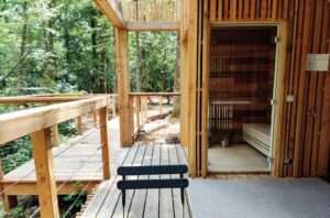 sauna privé dans certains lodges