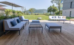 terrasse aménagée pour la détente