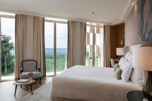 Suite luxueuse avec vue sur les vignes