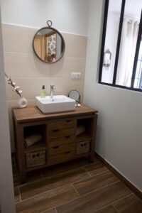 salle de bain privative avec verrière