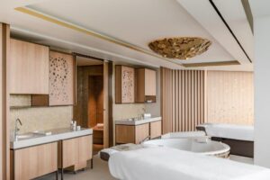 Proche de Reims, l'hôtel propose plusieurs salons de massage en solo ou en duo