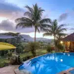 piscine avec vue panoramique à l'hôtel Cepik Villa Sidemen