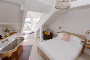chambre double avec baignoire ilot
