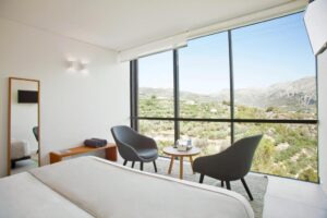 vue panoramique depuis chaque chambre de l'hôtel Vivood landscape hotel et spa