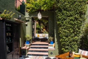 cour intérieure de la chambre d'hôtes Casa con Destino en Espagne