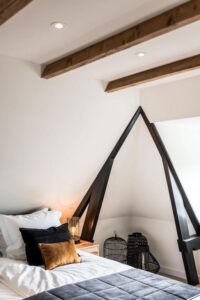 élément de décoration dans une chambre d'hôtes proche des champs de tulipe en Hollande