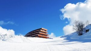 La résidence l'Ecrin du Badet située sur les pistes de ski de la station de Piau Engaly