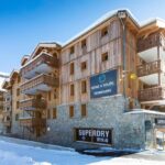 façade extérieure de la résidence Neige et Soleil - Terrésens aux Deux Alpes en Isère