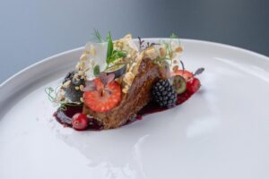 plat servi au restaurant de l'hôtel Vivood Landscape Hotel et Spa