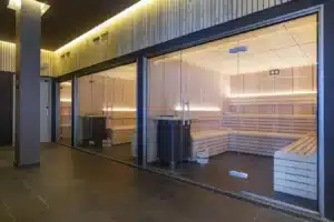 3 grands saunas dans l'espace bien-être pour se détendre après le ski