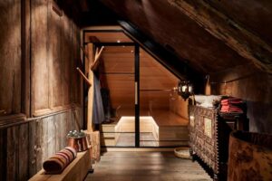 sauna à la disposition des clients dans la chambre d'hôtes Maison Fred Luxury Suites à Bruges
