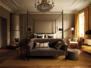 Suite cosy, élégante et raffinée à hôtel chic Ett Hem au centre de Stockholm