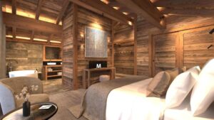Suite cosy dans un hôtel de luxe typiquement savoyard au cœur des 3 vallées