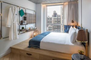 chambre cosy dans un hôtel à New York proche de l'empire State Building