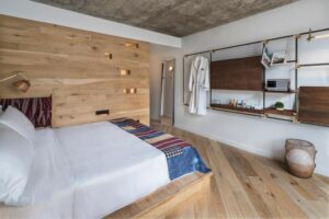 chambre au style ethnique et industriel en plein coeur de Manhattan