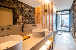 salle de bain à l'hôtel Senzi Azores Nature and Spa aux Açores
