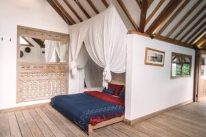 chambre double dans une villa à Canggu sur l'île de Bali