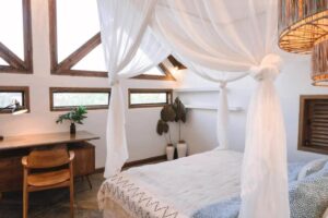 une des 4 chambres de la location vacances