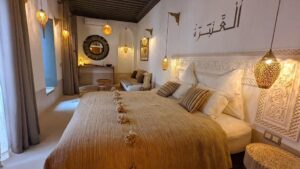 chambre triple cosy dans un riad du centre de la Médina de Marrakech