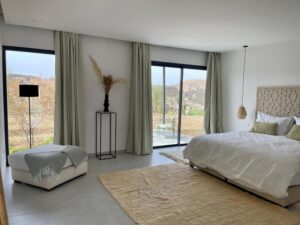 chambre avec vue panoramique sur la région de Marrakech