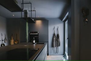 cuisine moderne et ouverte sur le séjour