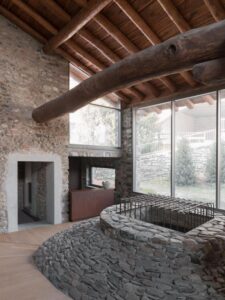intérieur rénové et préservé de l'hôtel