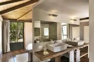 salle de bain au style campagne chic