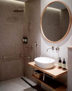 salle de douche dans un boutique hôtel de Madrid