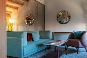 salon de la suite executive de l'hôtel 5* à Venise