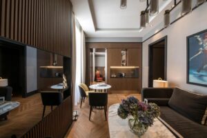 salon de l'une des suites de l'hôtel Umiltà 36