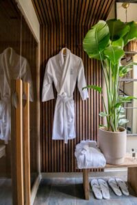 sauna privé à la chambre d'hôtes Lodge et Loft