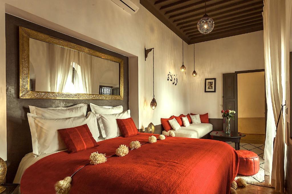 chambre triple pour 3 personnes dans un Riad au centre de Marrakech