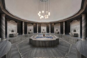 hammam turc dans le spa de l'hôtel offrant également des massages et des soins