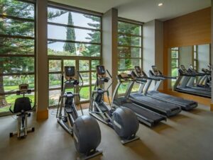 salle de fitness à l'hôtel 5* pour un séjour all inclusive sur la côte mediteranéenne de la Turquie