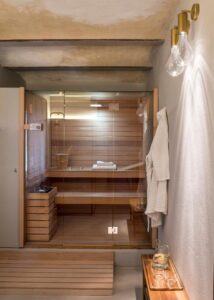 sauna et salle de sport dans l'hôtel Antica Dimore Le Misure
