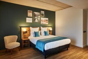 Chambre double à l'hôtel Coloft facilement accessible pour les événement, concert et match du stade de Lille