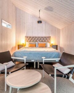 chambre tout en bois en laponie suédoise