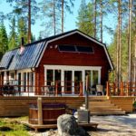 maison en location vacances au cœur de la nature, en pleine forêt, dans la région de Hälsingland en Suède