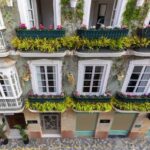 Façade de la Casa de las Flores, est joli Boutique Appart Hôtel en plein centre de Carthagène