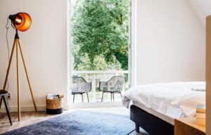 chambre d'hôtes avec balcon dans la Drenthe aux Pays-Bas