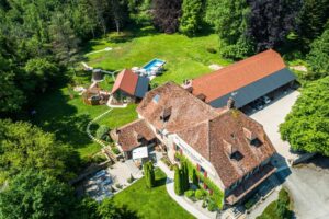 vue aérienne de la Maison Zugno Hôtel et Spa