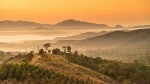 magnifique paysage de la région de Pai