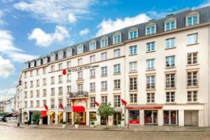 façade de l'hôtel dans le quartier des Sablons