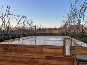 jacuzzi au milieu des vignes au Nord du Portugal à l'appart hôtel Vinha by Nhôme