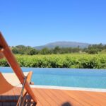 piscine extérieure avec vue sur les vignes de la région du Nord du Portugal