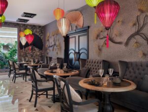 restaurant aux saveurs asiatiques de l'hôtel Royal River Luxury Hotel sur la Costa Adeje de Tenerife
