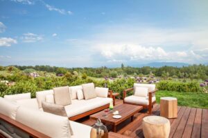 terrasse lounge du bar avec vue panoramique