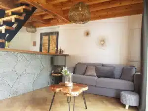 salon dans le Tereva Lodge, location de vacances à Cilaos